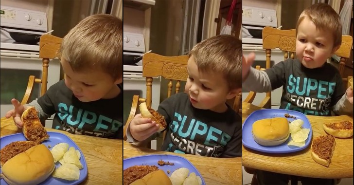 Toddler Has A Very Strong Argument For Not Eating His