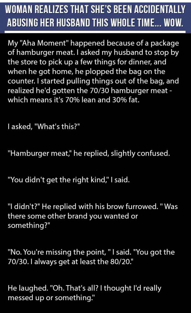 She Finally Realised Her Behaviour Was Unfair And All For The Wrong